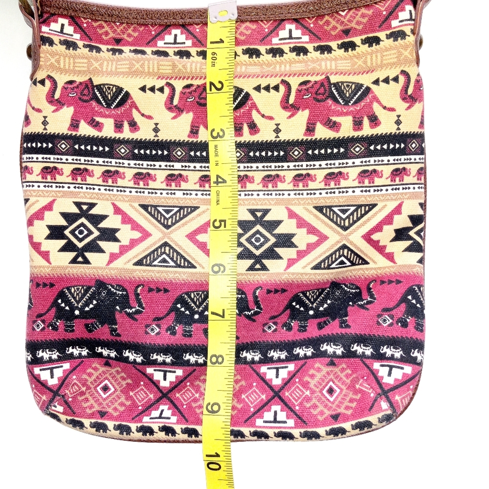 Unionbay women's crossbody bag with top zip and animal print design - Picture 9 of 9